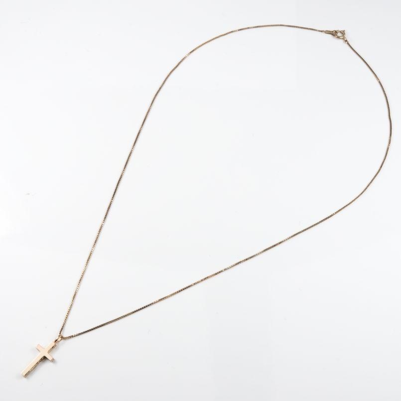 ローボード ハワイアンジュエリー ネックレス トップ メンズ ピンクゴールドk18 クロス ペンダント 18金 十字架 スクロール マイレ 男性 シンプル 送料無料 セール SALE 【8512141604】(29750円)