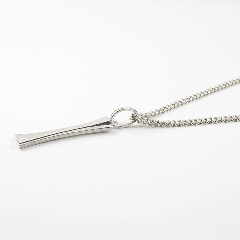 ネックレス メンズ 喜平用 バーネックレス シルバー925 ペンダント キヘイ sv925 つや消し 男性用 シンプル スティック 送料無料 人気 セール saleの画像