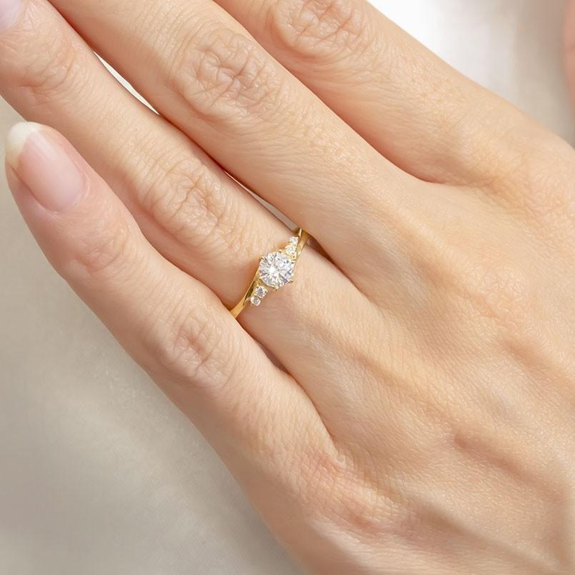 ジュエリー工房アトラス リング ゴールド 婚約指輪 ダイヤ 安い 18金 