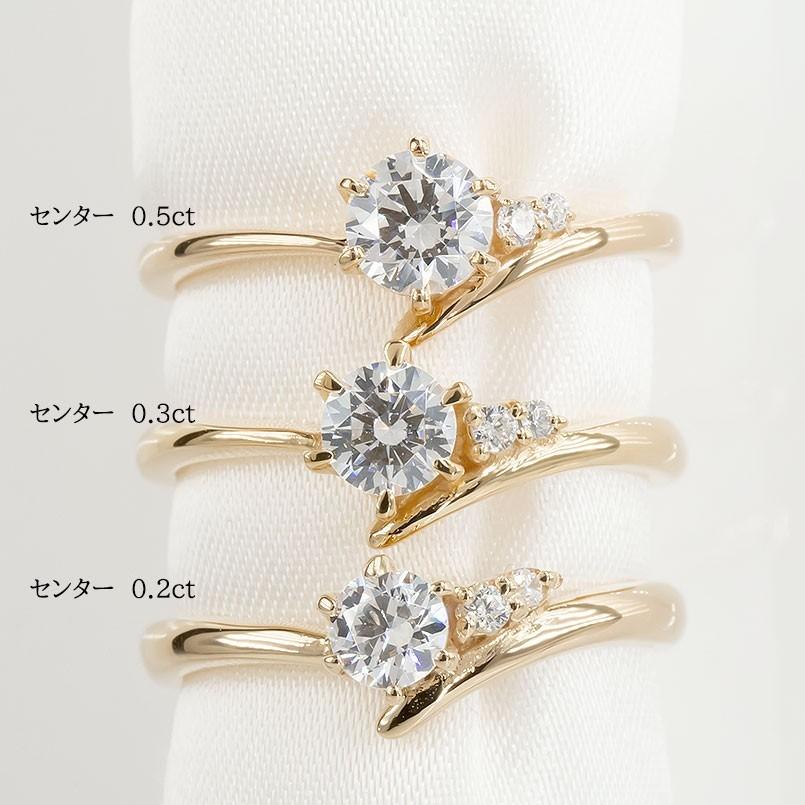 リング ゴールド 婚約指輪 ダイヤ 安い 18金ダイヤモンド 一粒 鑑定書付き 0.57ct SI 指輪 18k ピンクゴールドk18 エンゲージリング 送料無料 セール SALE_5
