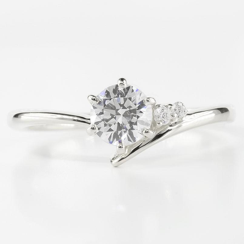 婚約指輪 ダイヤ 安い プラチナ リング pt900 鑑定書付き ダイヤモンド 一粒0.57ct SI 指輪 エンゲージリング シンプル 大粒 女性 送料無料 セール SALE_4