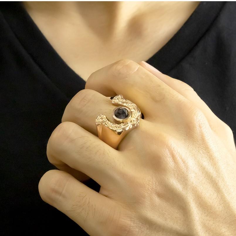 送料無料 リング メンズ ゴールド ブラックダイヤモンド 一粒 大粒 指輪 10k ピンクゴールドk10 ハワイアンジュエリー 馬蹄 ホースシュー ピンキーリング bkhgim ジュエリー工房アトラス 通販 Yahoo ショッピング 信頼 Askrenzo Com