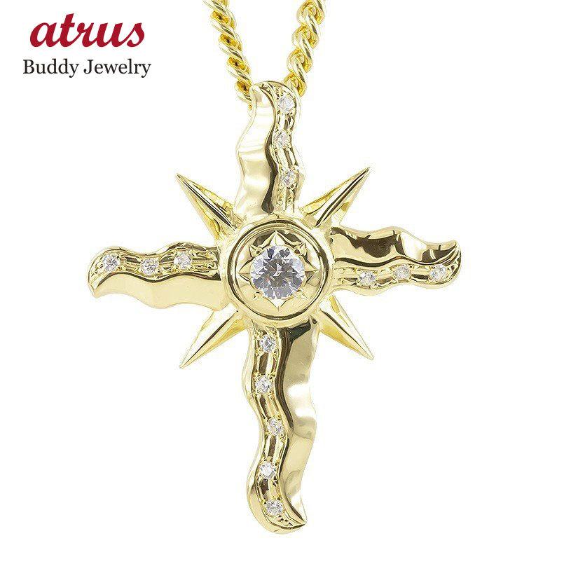 18金 ネックレス メンズ トップ 喜平 ダイヤモンド 太陽 クロス ペンダントトップ ゴールド 18k イエローゴールドk18 十字架 キヘイ 送料無料 セール Sale dymba ジュエリー工房アトラス 通販 Yahoo ショッピング