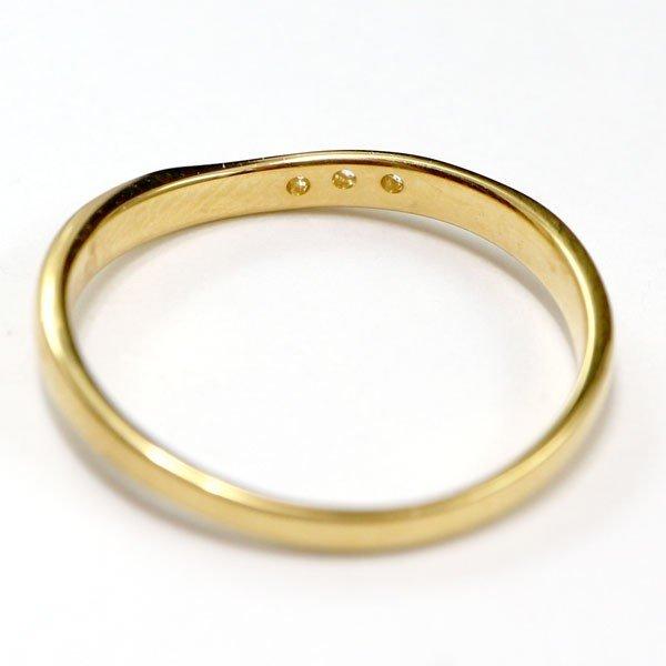 結婚指輪 安い ゴールド ペアリング ペア ダイヤモンド 2本セット 10金 マリッジリング イエローゴールドk10 10k シンプル スイートペアリィー 送料無料 人気の画像