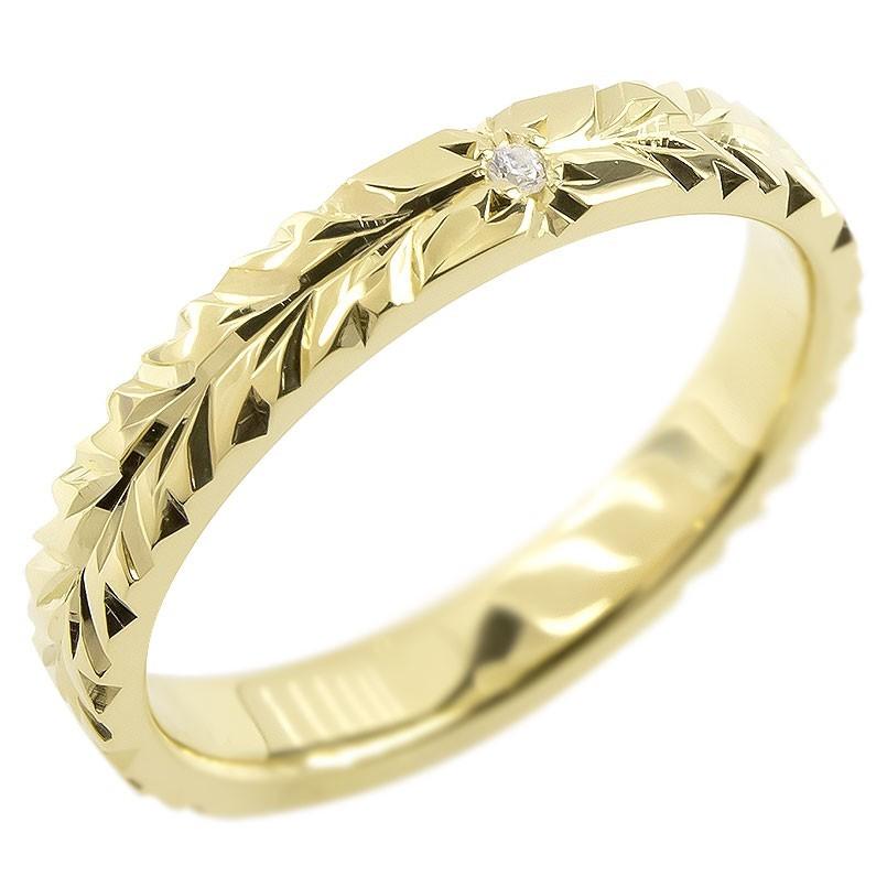 婚約指輪 ダイヤ 18金 リング ゴールド ダイヤモンド 一粒 ハワイアンジュエリー 指輪 イエローゴールドk18 エンゲージリング 送料無料 セール SALE｜atrus