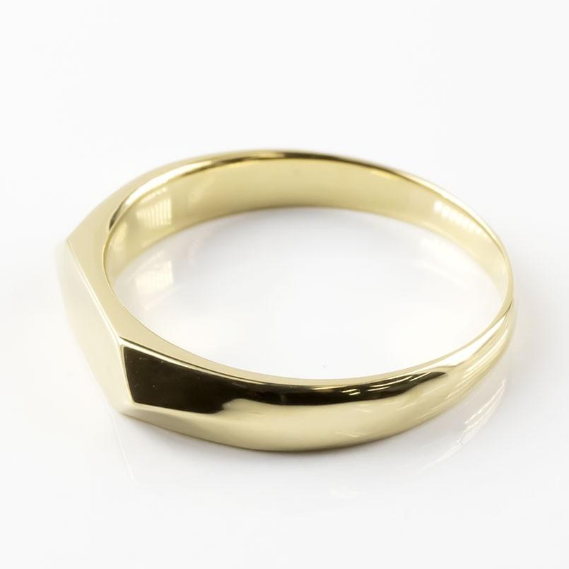 ジュエリー工房アトラス リング メンズ 18金 ゴールド 印台 指輪 地金