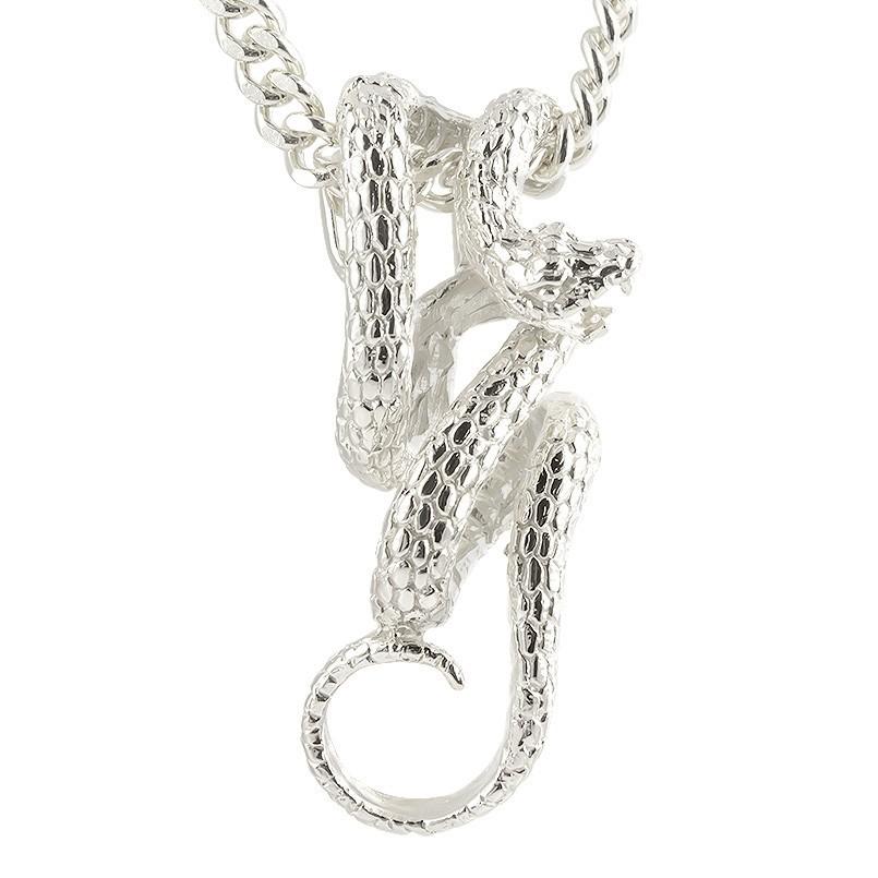 18金 ネックレス メンズ トップ 喜平用 ヘビ ペンダントトップ ゴールド 18k ホワイトゴールドk18 蛇 スネーク チェーン キヘイ 地金 男性 送料無料 Supersport Tn
