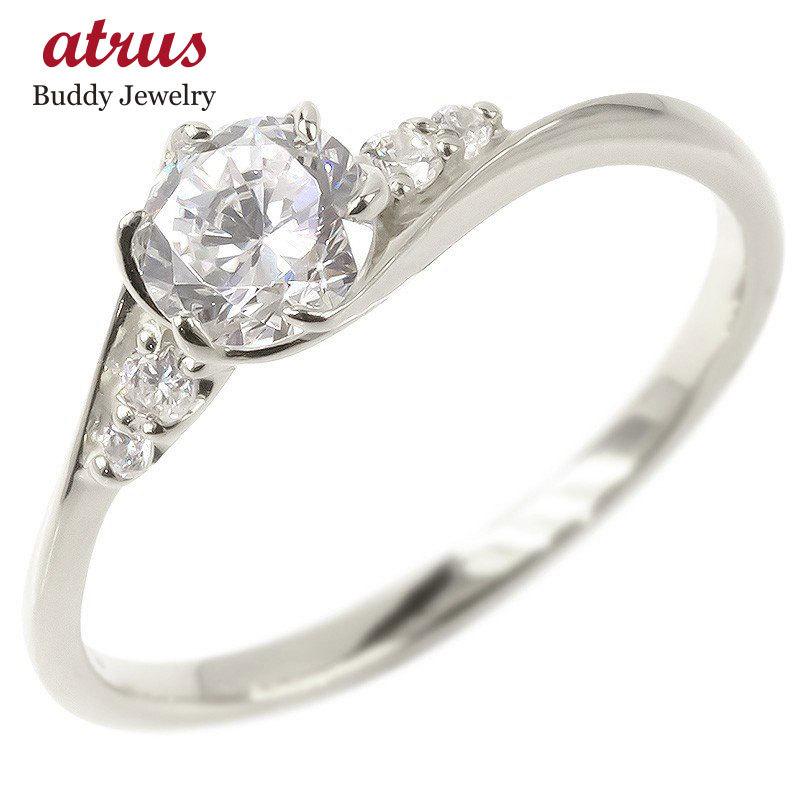 シルバー リング レディース キュービックジルコニア 婚約指輪 安い エンゲージリング 指輪 ピンキーリング sv925 女性 人気 送料無料 セール 爆買