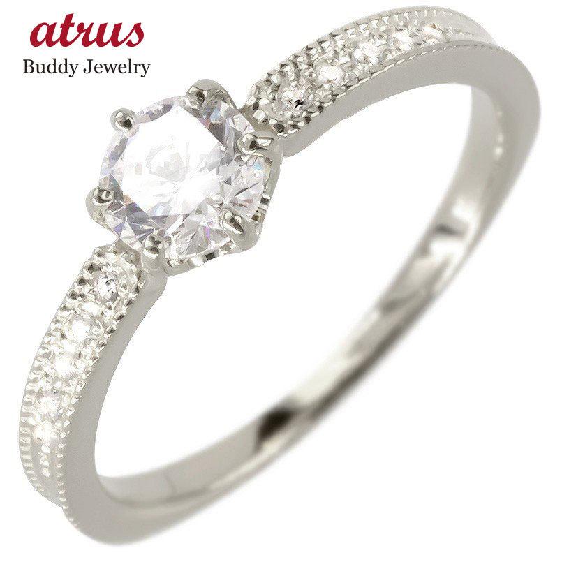 高質で安価 婚約指輪 安い シルバー リング レディース キュービックジルコニア エンゲージリング 指輪 ピンキーリング ミル打ち Sv925 女性 送料無料 ホワイトデー 最安値 Turningheadskennel Com