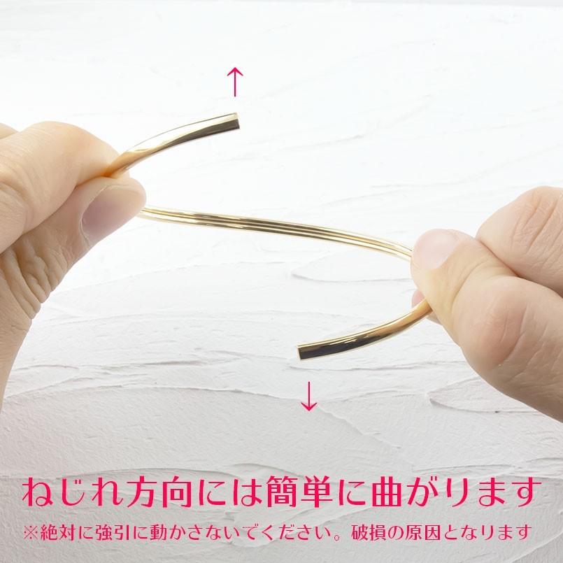 ゴールド レディース バングル ブレスレット 10k 10金 イエローゴールドk10 シンプル 地金 細身 女性 あすつく 送料無料 セール saleの画像