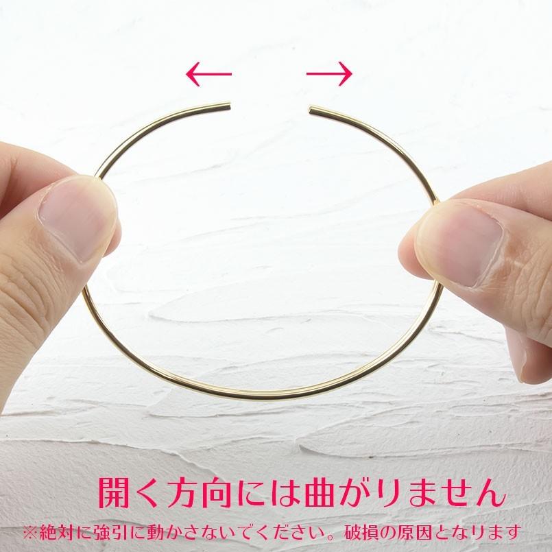 ゴールド レディース バングル ブレスレット 10k 10金 イエローゴールドk10 シンプル 地金 細身 女性 あすつく 送料無料 セール saleの画像