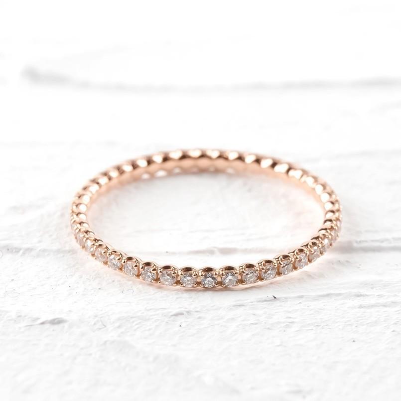 婚約指輪 ダイヤ 安い 18金 リング ダイヤモンド フルエタニティ 指輪 ゴールド 18k ピンクゴールドk18 エンゲージリング ピンキーリング 送料無料 人気 saleの画像