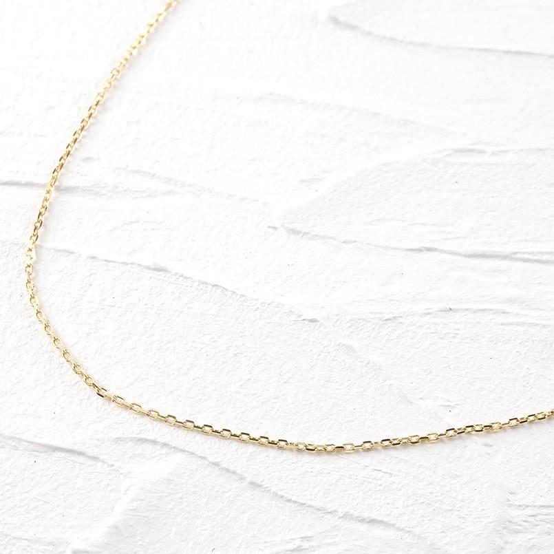 18金 ネックレス チェーンのみ 60cm〜30cm ノンストレス アズキ