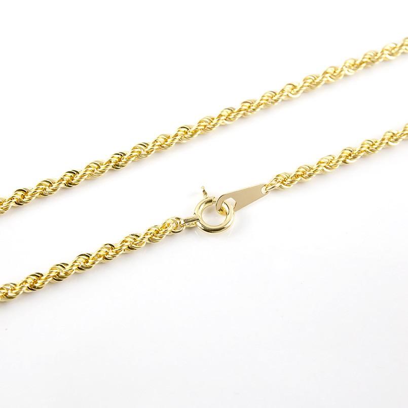 18金 ネックレス チェーン レディース ロープチェーン 中空 ゴールド 18K イエローゴールドk18 地金ネックレス チェーンのみ 送料無料 セール saleの画像