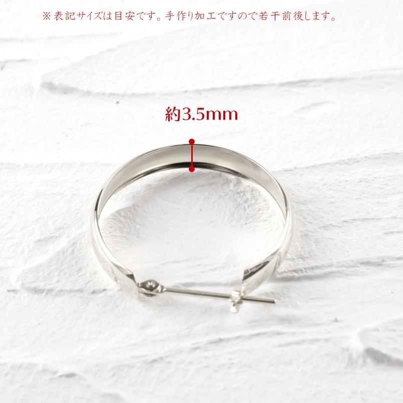 プラチナ フープピアス レディース pt900 リング 甲丸 フープ シンプル おしゃれ 地金 女性 人気 あすつく 送料無料 セール saleの画像