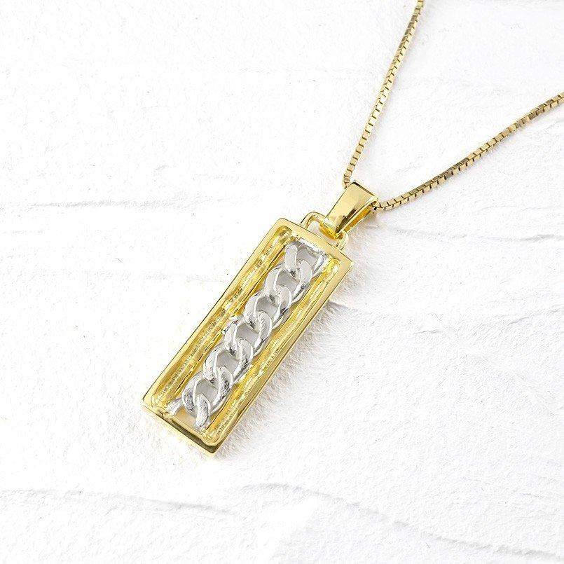 18金ネックレス トップ メンズ プラチナ コンビ 喜平 プレート イエローゴールドk18 pt900 シンプル キヘイチェーン つや消し 送料無料 人気 セール sale