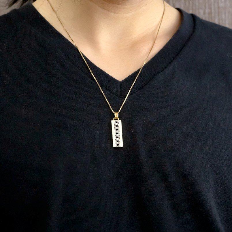 18金ネックレス トップ メンズ プラチナ コンビ 喜平 プレート イエローゴールドk18 pt900 シンプル キヘイチェーン つや消し 送料無料 人気 セール sale