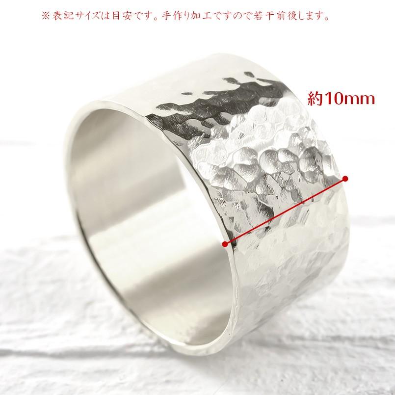 シルバー リング レディース 指輪 sv925 槌打ち 槌目 幅広 婚約指輪 安い ピンキーリング 地金 送料無料 セール saleの画像