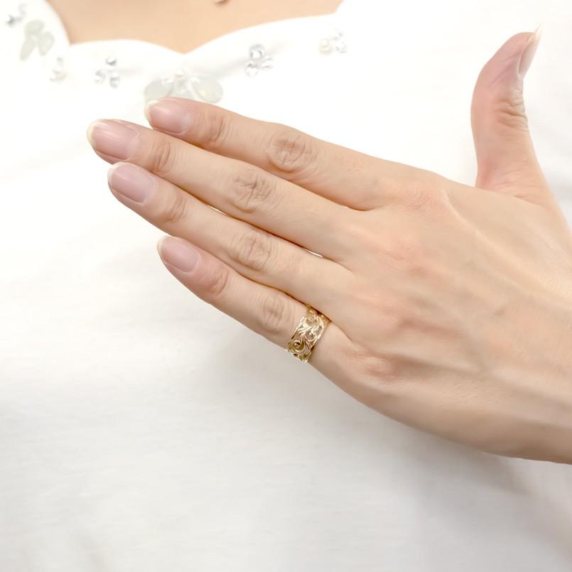 ゴールド フリーサイズ リング ハワイアンジュエリー 指輪 イヤーカフ