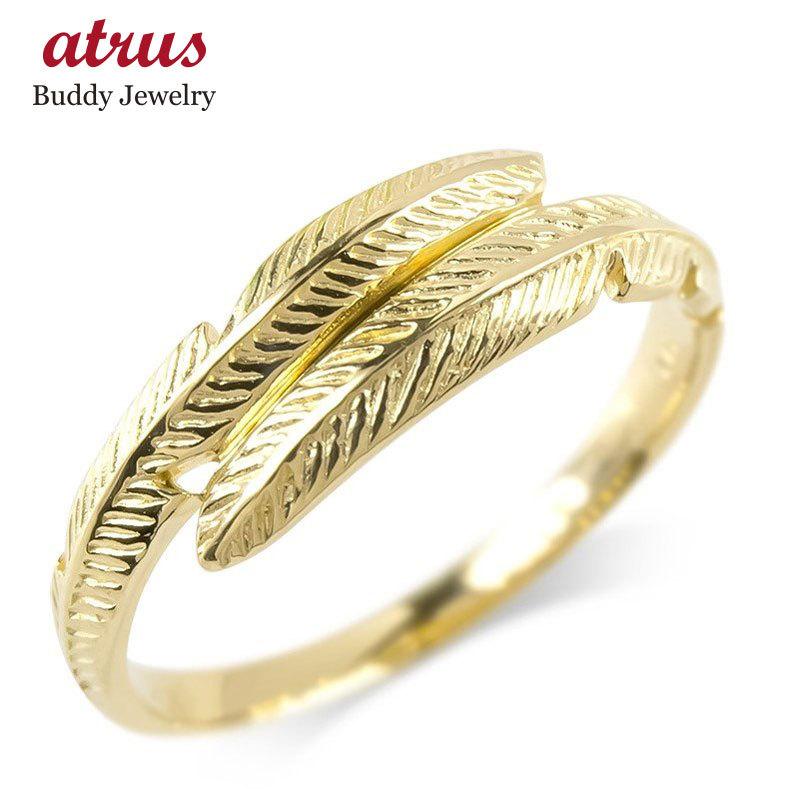 ゴールド リング レディース 5号 羽根 ピンキーリング 10k イエローゴールドk10 指輪 ファランジリング シンプル 女性 あすつく 送料無料  セール SALE :200827tp100yi:ジュエリー工房アトラス - 通販 - Yahoo!ショッピング