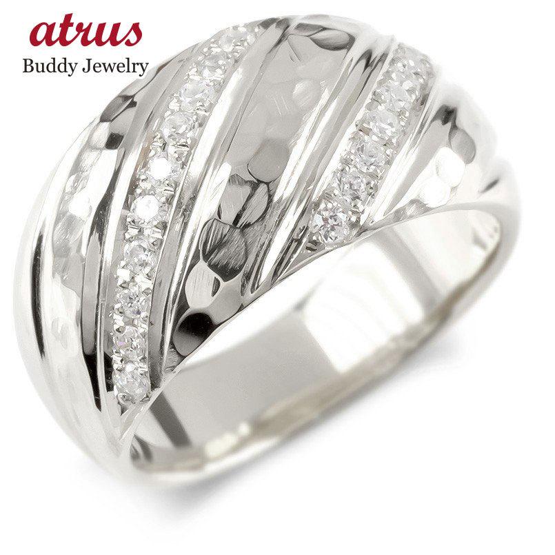 超目玉 婚約指輪 安い シルバー リング ダイヤモンド レディース 指輪 Sv925 エンゲージリング ピンキーリング リング 幅広 槌目 槌打ち ロック仕上げ 女性 送料無料 メーカー希望小売価格から30 Off Www Skylanceronline Com