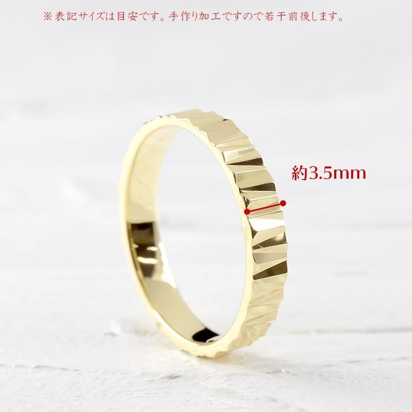 婚約指輪 安い 18金 リング レディース 指輪 地金 カット ゴールド 18k イエローゴールドk18 エンゲージリング ピンキーリング 女性 送料無料 セール saleの画像