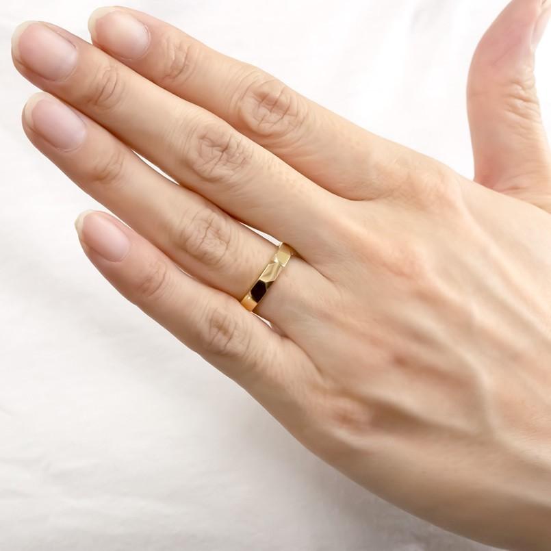 婚約指輪 安い 18金 リング レディース 指輪 地金 カット ゴールド 18k イエローゴールドk18 エンゲージリング ピンキーリング 女性 送料無料 セール saleの画像