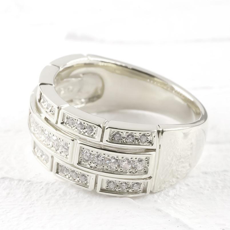 婚約指輪 安い プラチナ リング キュービックジルコニア 指輪 pt900 エンゲージリング ピンキーリング リング 幅広 レンガ調 女性 送料無料 セール SALE｜atrus｜02