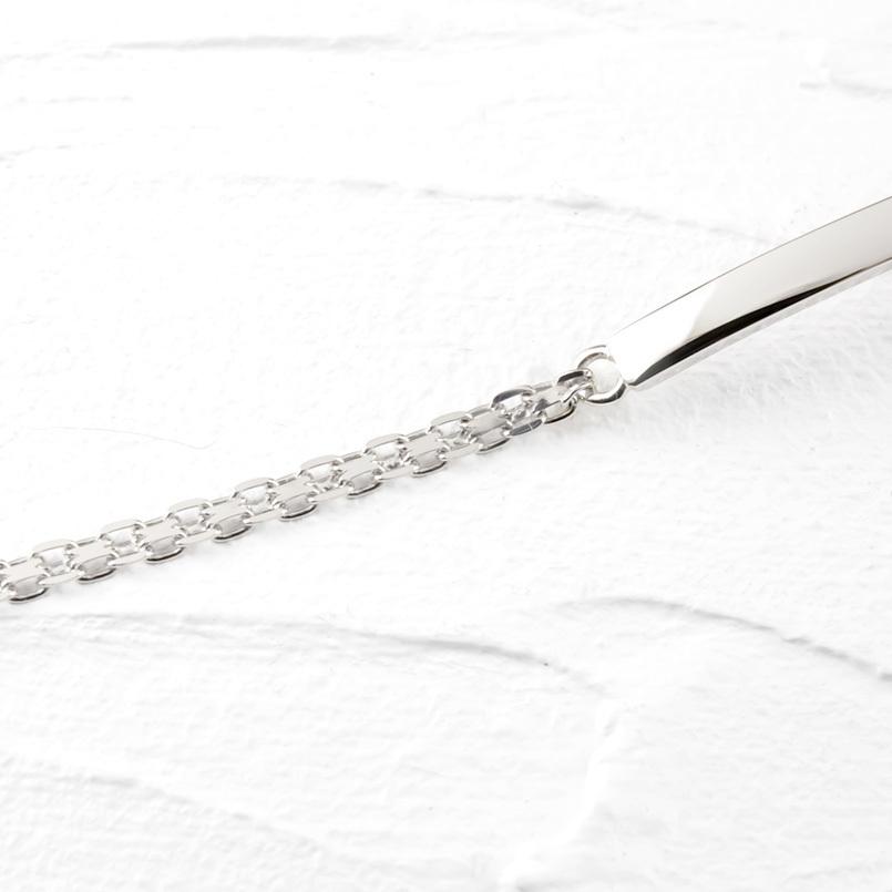 プラチナ ブレスレット レディース バングル 17cm pt900 pt850 プレート フランチェーン 刻印可能 シンプル 地金 女性 あすつく 送料無料 セール saleの画像