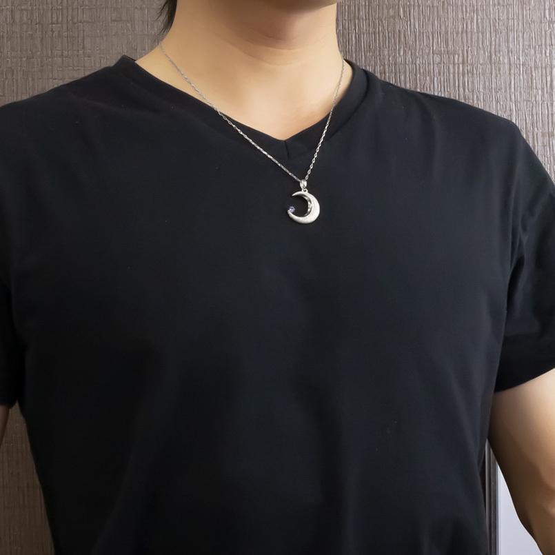 プラチナ ネックレス トップ メンズ 三日月 選べるバリエーション 選べるハワイアン スター ムーン グリッター pt900 ペンダント 送料無料 人気 セール saleの画像