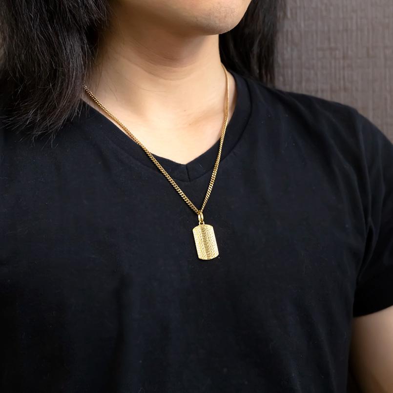 ジュエリー工房アトラス 18金 ネックレス メンズ トップ 喜平