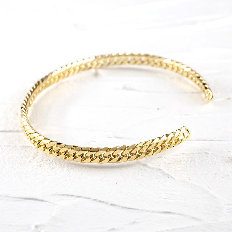 中古品 18金 喜平 バングル メンズ 6面カット 17cm ブレスレット シンプル 地金 ゴールド 18k イエローゴールドk18 男性 あすつく 送料無料 人気 セール SALE 【J1874663216】(65520円)