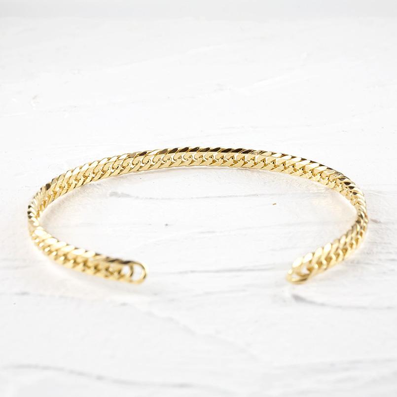 中古品 18金 喜平 バングル メンズ 6面カット 17cm ブレスレット シンプル 地金 ゴールド 18k イエローゴールドk18 男性 あすつく 送料無料 人気 セール SALE 【J1874663216】(65520円)
