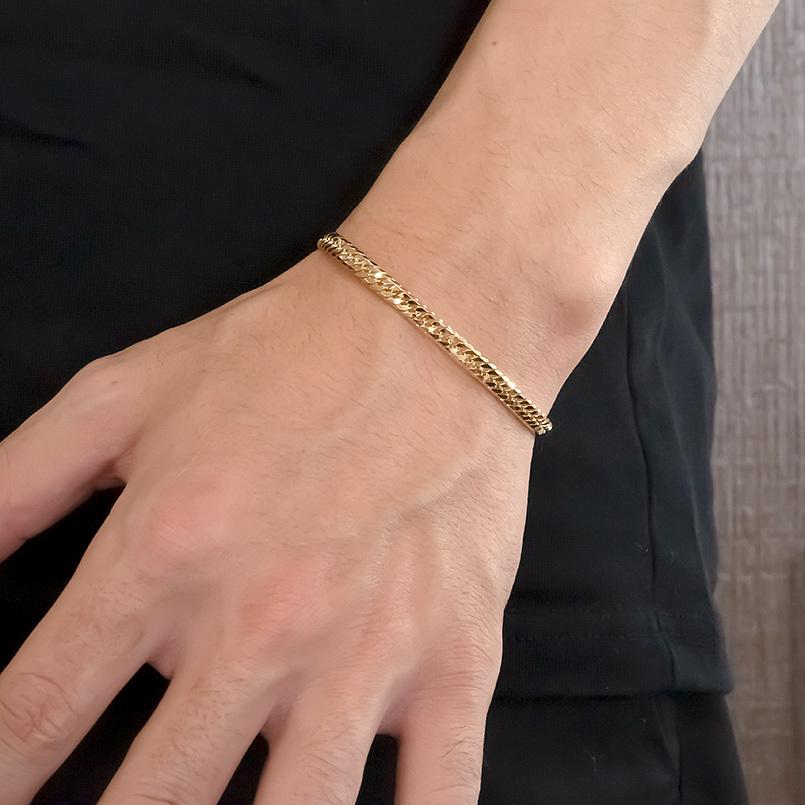 中古品 18金 喜平 バングル メンズ 6面カット 17cm ブレスレット シンプル 地金 ゴールド 18k イエローゴールドk18 男性 あすつく 送料無料 人気 セール SALE 【J1874663216】(65520円)