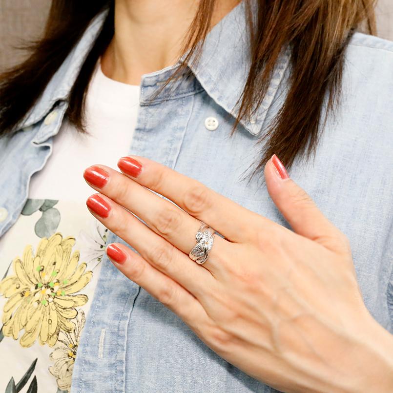 ジュエリー工房アトラス シルバー リング レディース 蛇 双頭 お守り