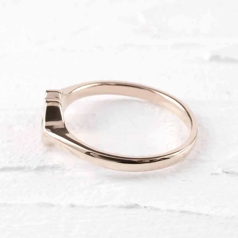 婚約指輪 安い 18金 リング 指輪 リップ 印台 ゴールド 18k ピンクゴールドk18 ピンキーリング シンプル 唇 キスマーク 女性 送料無料 セール saleの画像