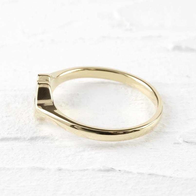 婚約指輪 安い 18金 リング 指輪 リップ 印台 ゴールド 18k イエローゴールドk18 ピンキーリング シンプル 唇 キスマーク 女性 送料無料 セール saleの画像