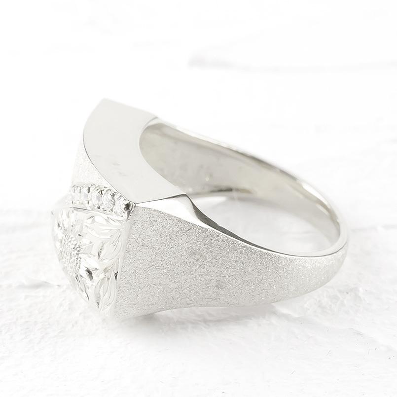 ジュエリー工房アトラス プラチナ リング ダイヤモンド ひまわり 指輪