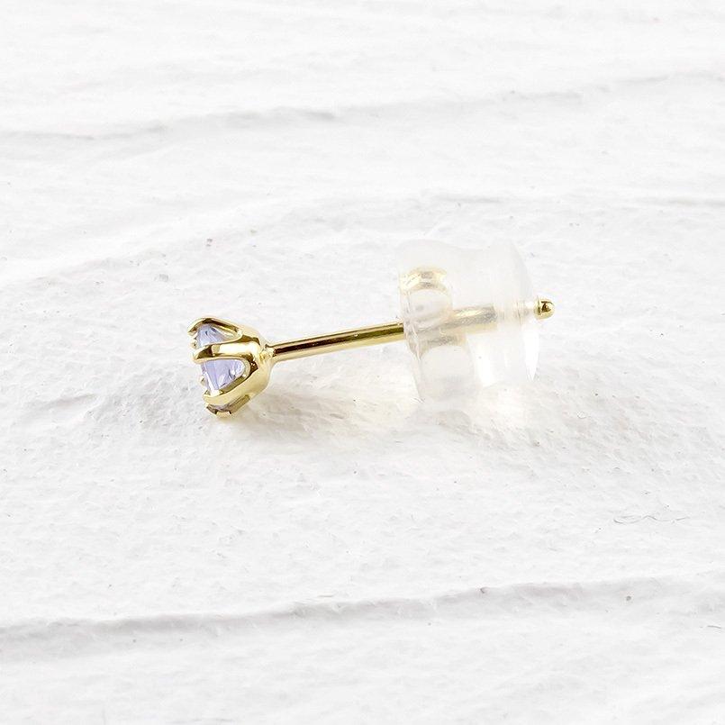 18金 ピアス 選べる 天然石 材質 18k イエローゴールド ピンクゴールド メンズ K18 シンプル スタッド 宝石 男性 人気 送料無料 セール saleの画像
