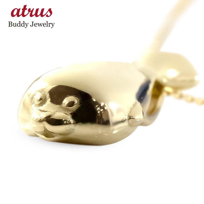 18金 ネックレス トップ アザラシ ペンダント ゴールド 18k イエローゴールドk18 ティアドロップ 女性 シンプル 雫 つゆ型 涙型 送料無料 ホワイトデー 2024