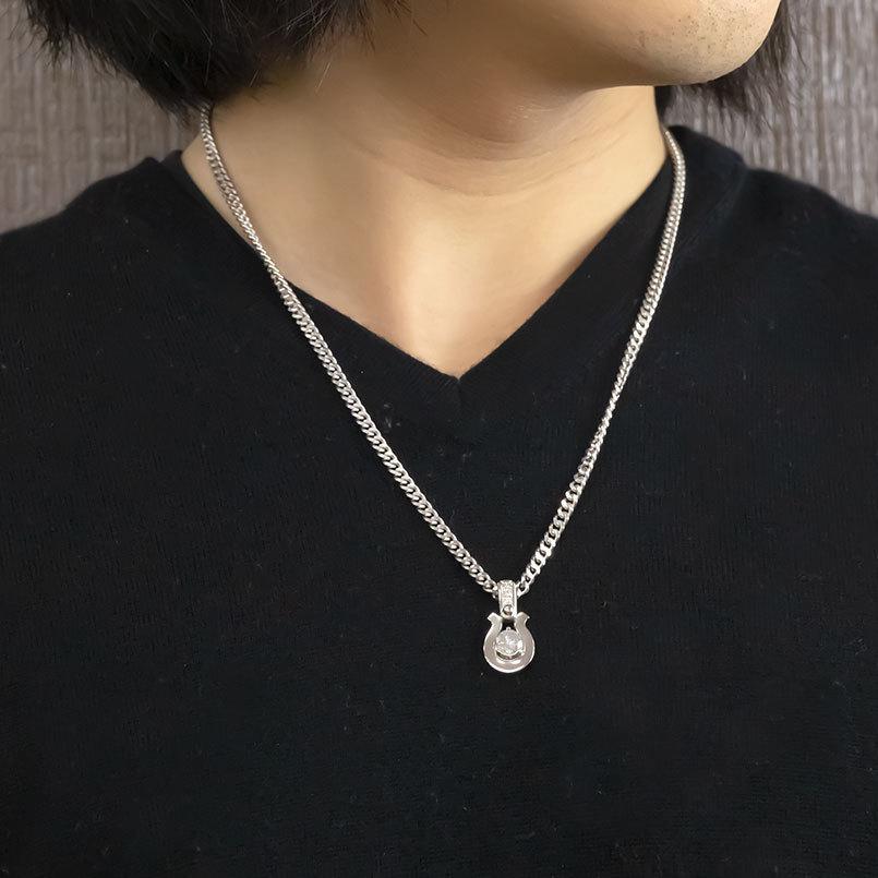 ジュエリー工房アトラス プラチナ ネックレス メンズ ペンダントトップ 