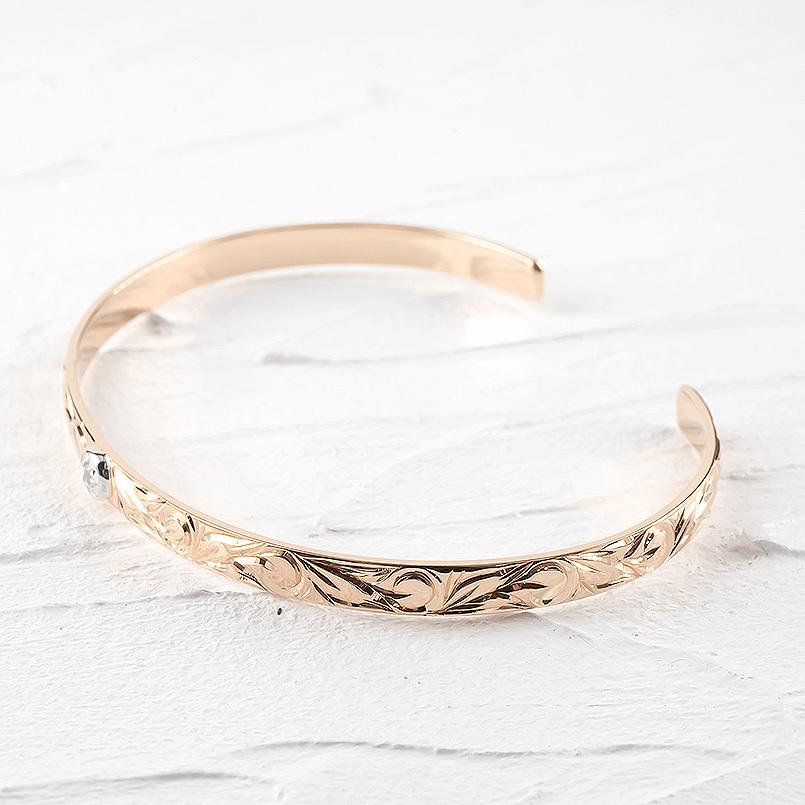 沸騰ブラドン ハワイアン バングル ゴールドメンズ ブレスレット プラチナ メンズハワイアンバングル スマートなシルエット ダイヤモンド 人気 クリスマス Tokyo Contrad 東京 コントラッド コンビ Pt900 ピンクゴールドk10 メンズアクセサリー