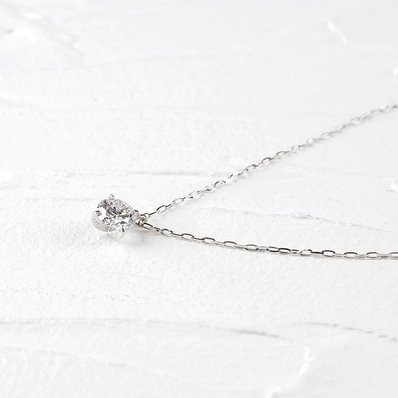 プラチナ ネックレス ラボグロウンダイヤモンド 一粒 大粒 合成ダイヤモンド 0.5ct pt900 pt850 ペンダントトップ スライドチェーン 送料無料 セール saleの画像