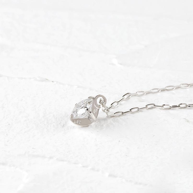 プラチナ ネックレス ラボグロウンダイヤモンド 一粒 大粒 合成ダイヤモンド 0.5ct pt900 pt850 ペンダントトップ スライドチェーン 送料無料 セール saleの画像