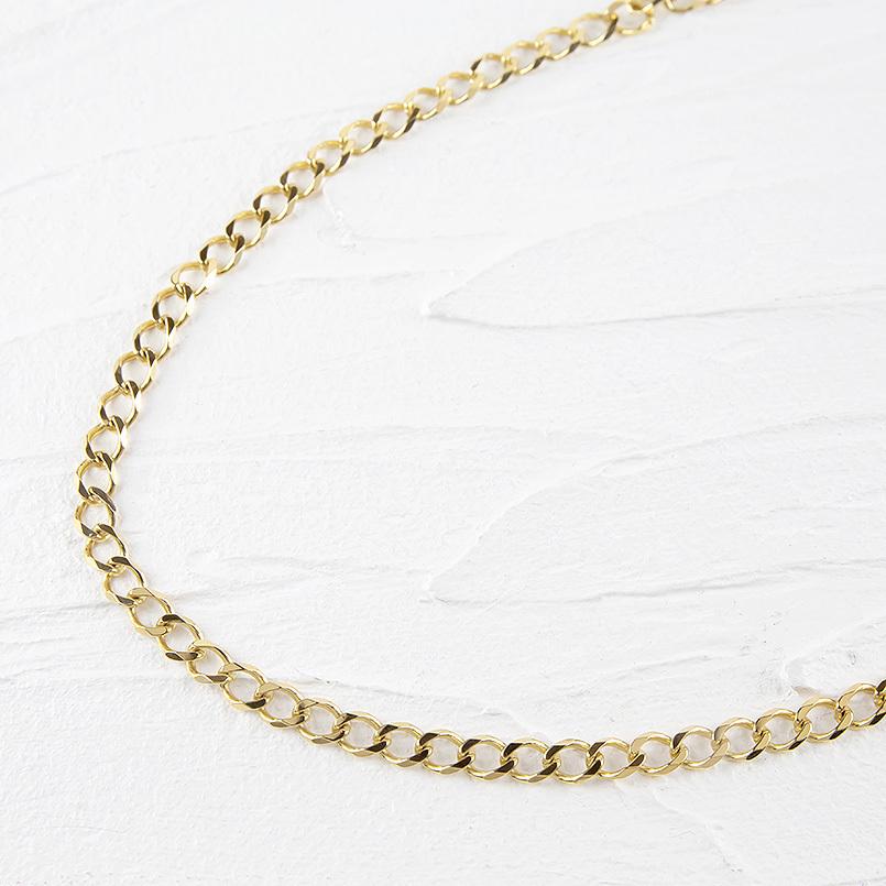 メカニカル 18金 喜平 ネックレス レディース シングル 粗目 50cm 12g