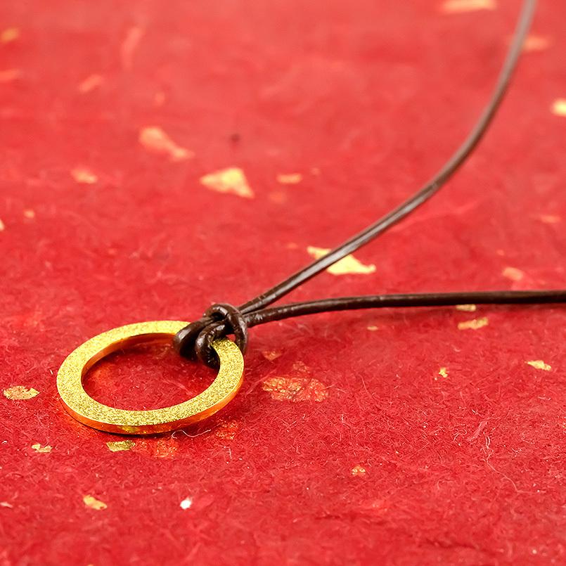 ジュエリー工房アトラス 24金 ネックレス トップ 純金 メンズ 金