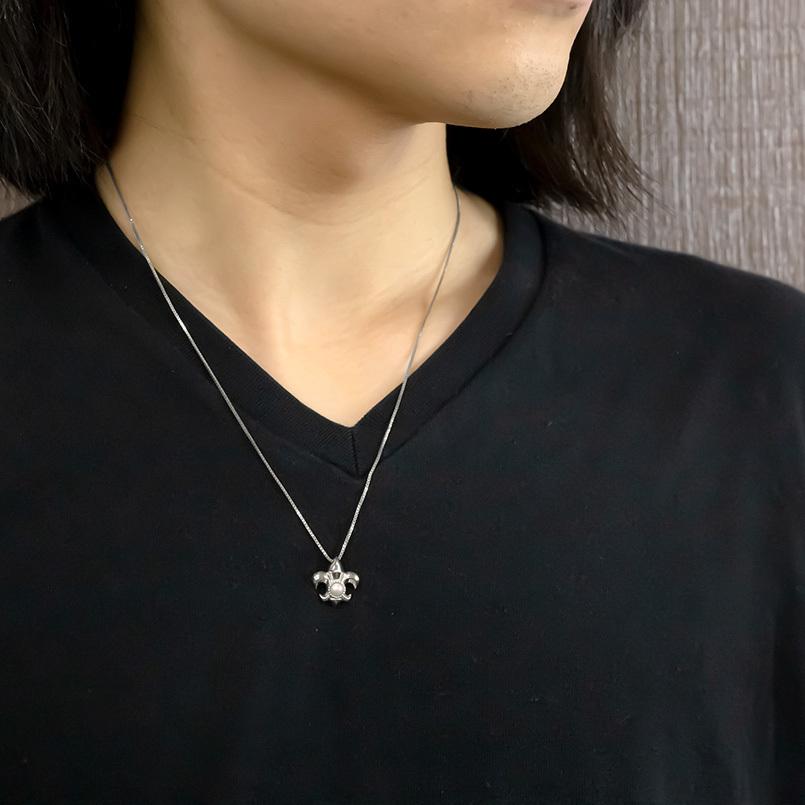 ジュエリー工房アトラス シルバー ネックレス トップ メンズ パール 