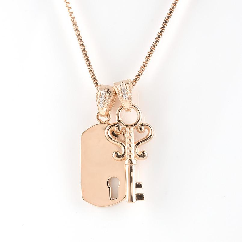 ジュエリー工房アトラス ゴールド ネックレス メンズ ペア 鍵 鍵穴