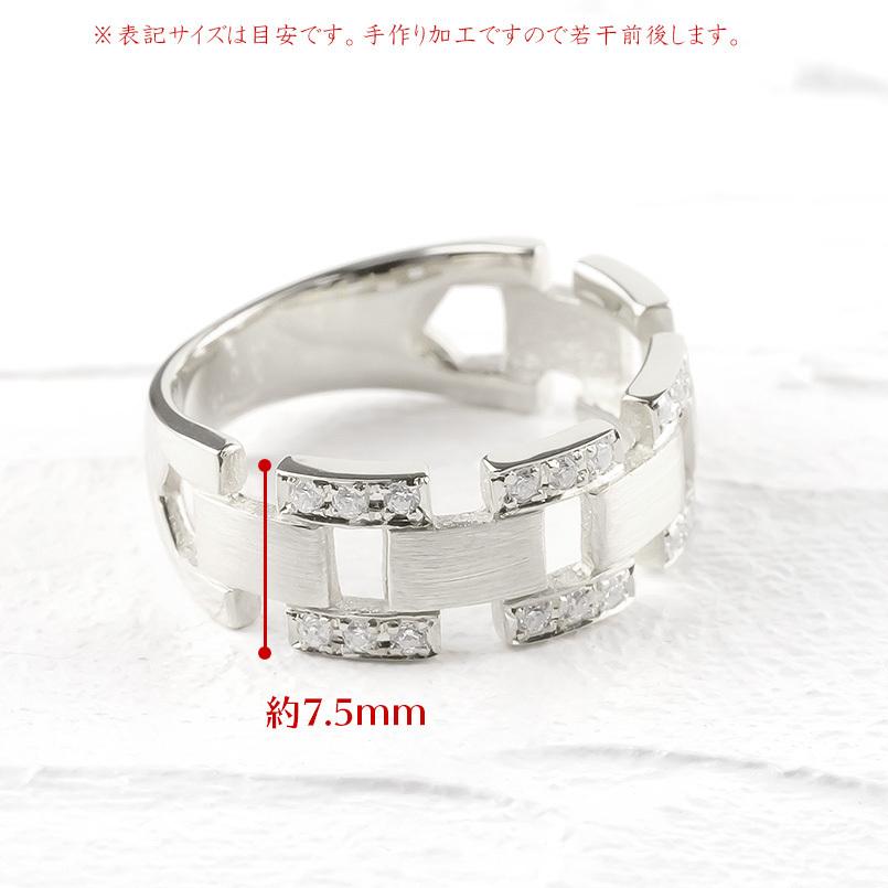 シルバー リング ダイヤモンド レディース 指輪 sv925 婚約指輪 ダイヤ 安い エンゲージリング ピンキーリング 幅広 透かし 女性 送料無料 セール saleの画像
