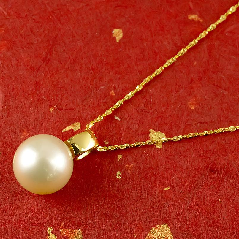 18金金具、24金チェーン 南洋ゴールド真珠